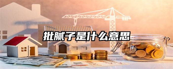 批腻子是什么意思