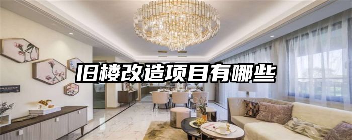 旧楼改造项目有哪些