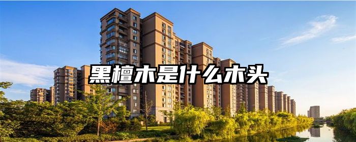 黑檀木是什么木头