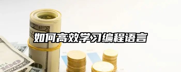 如何高效学习编程语言