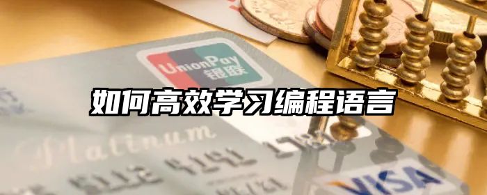 如何高效学习编程语言